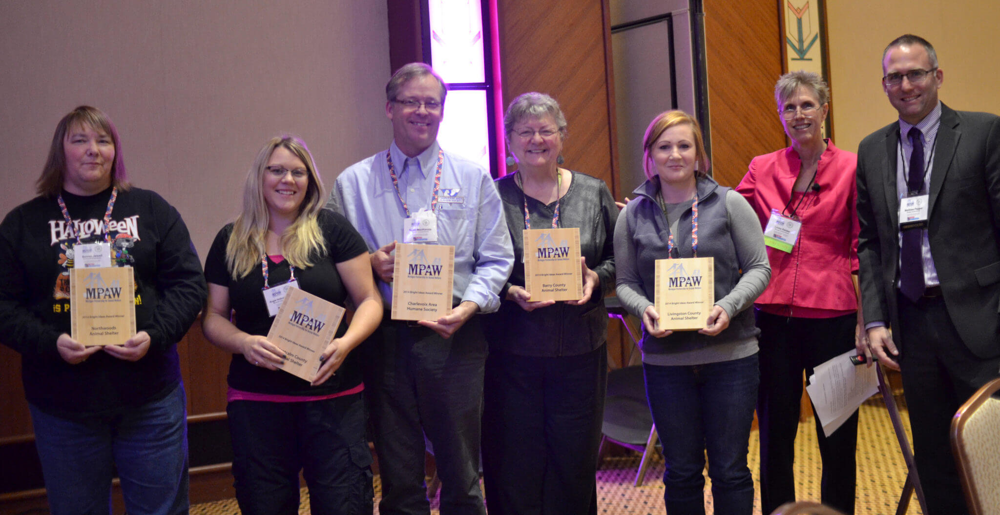 Some Michigan animal welfare groups were awarded "Bright Idea Awards" for their great programs and facility improvements, community outreach and ordinances. They shared these great and innovative ideas in an afternoon session.