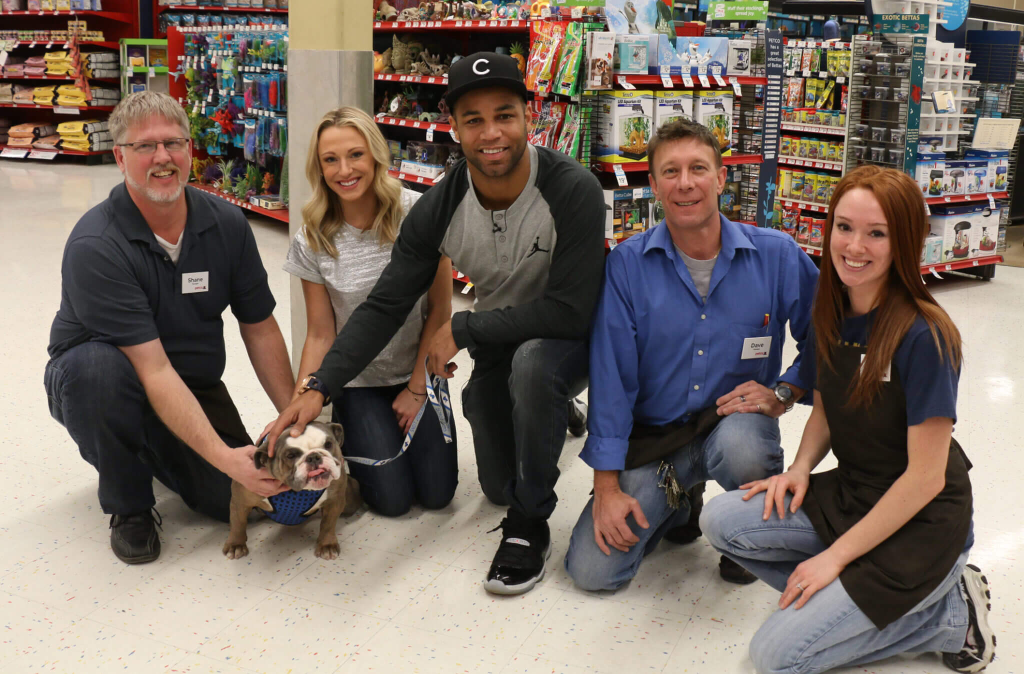 Elise and Golden took their foster Rosie to Petco to spoil her with great treats and toys! 