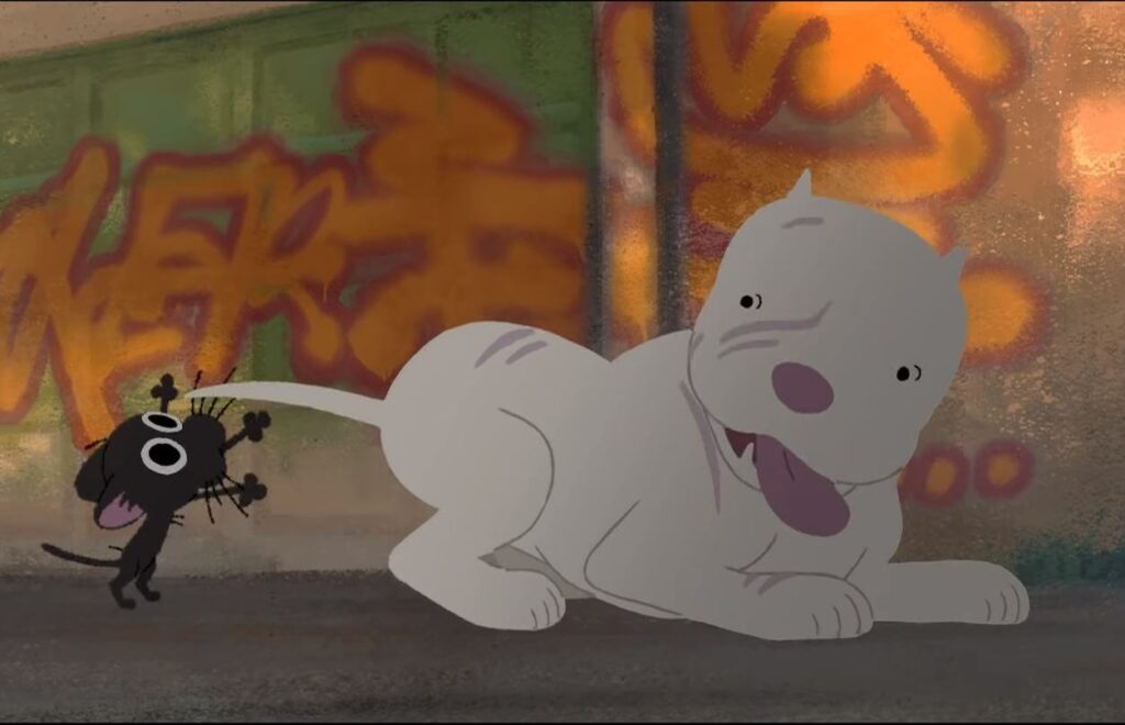 The cat and dog of Kitbull.
