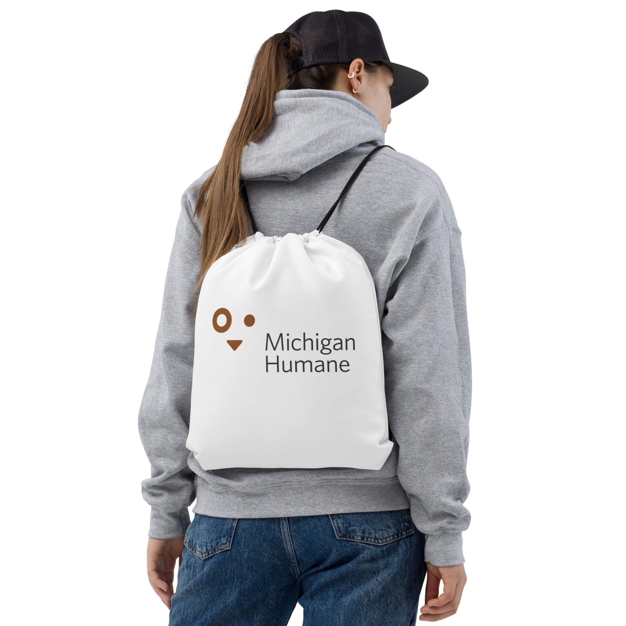 Michigan Humane Drawstring Bag