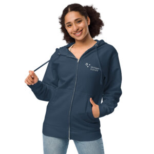 Michigan Humane Unisex Fleece Zip Up Hoodie